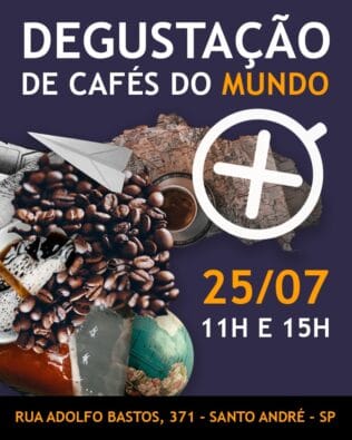 Degustação de cafés do mundo